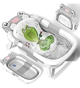 Orzbow Faltbare Baby Badewanne - Tragbare Wanne Für Reisen, Geeignet 0-8 Jahre