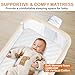 3 in 1 Baby Bassinet,Bedside/Rocking Bassinet for Baby,Bedside Crib with lockable Wheels,Waterproof Mattress,Adjustable 6 Heights,Portable Bassinets Bedside Sleeper for Newborn Infant-Beige