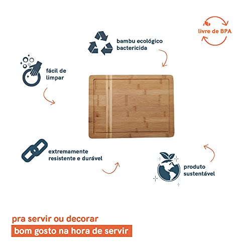 Tábua de Bambu para Corte - Oikos