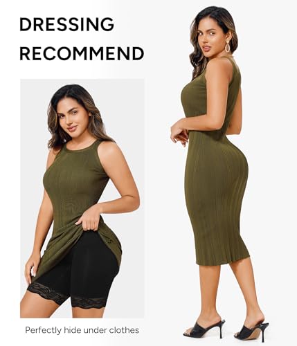 Image of Nebility Shapewear for Women Tummy Control High Waisted Body Shaper Shorts Thigh Slimmer Butt Lifter Panties Underwear