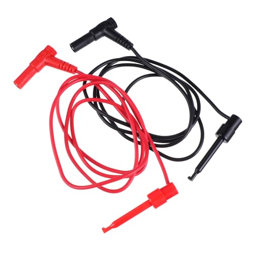 KONTONTY 2個 注塑 型バナナプラグテストリード シリコン絶縁耐熱マルチメータープローブ 電気工事および訓練用多機能テストケーブル