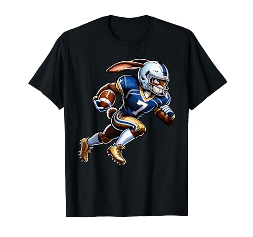Happy Easter Bunny Football Rugby Rabbit Men Women Kid T-Shirt