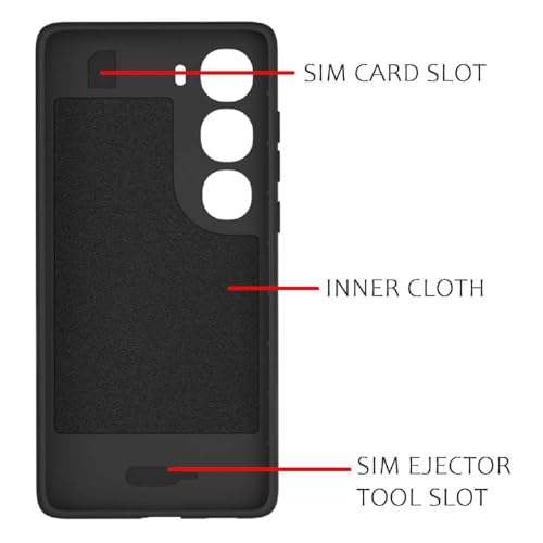 Image of Shockproof Case for Vivo Y300 5G / V40 Lite 5G | Full Camera Protection | TPU Flexible Back Cover for Vivo Y300 5G / V40 Lite 5G (Matte Black)
