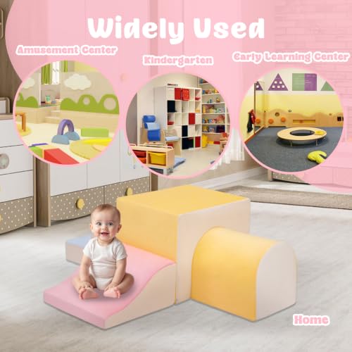 MIND&ACTION Large 4-Piece Climbing Toys for 1 Year Old, Foam Baby Climbing Blocks for Toddlers, Soft Play Set Toddler Climbing Toys Indoor, Climb Crawl Activity Play Set, Birthday - Image 7