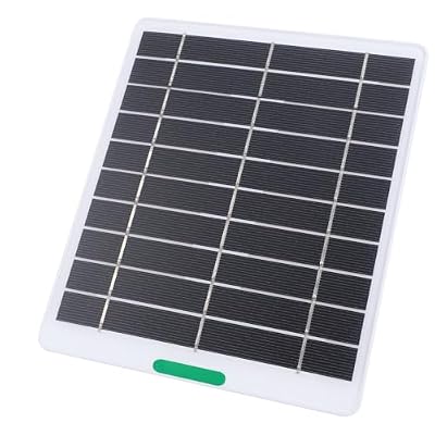 VBESTLIFE 5W 5V Solar Panel Charger, Solar Charger with Type C Port for Security Camera Doorbell Outdoor Indoor Use (White)