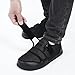 Imagen de Hsyooes Zapatos Diabéticos Mujer Zapatos Ortopédica Hombre Zapatillas de estar por casa Ensanchar Respirable Ajustable Artritis Edema Zapatos hinchados Negro-A 41EU