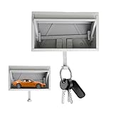 SoeUyd Auto Garage Schlüsselbox, Autogarage Schlüsselhalter mit Zu Öffnender Tür,...
