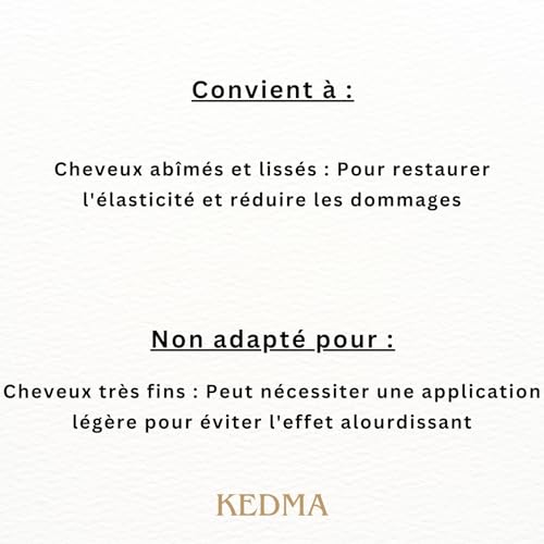 Sérum à la Kératine Kedma cheveux lissés et abîmés 150ml