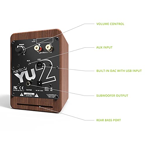 Kanto YU2 Powered Desktop Computer Speakers の商品画像 2