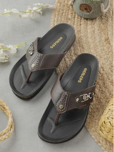 Image of Liberty Healers CSS-28E Casual Slipper For Men With PU Sole | Comfortable and Lightweight | Trendy Design | Soft Insole | Stylish Footwear and Cushioned Footbed