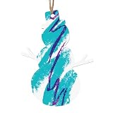 Modo de empleo: cada adorno de Navidad de madera tiene un pequeño agujero perforado y viene con un cordón para colgar, por lo que es fácil de colgar en cualquier lugar. Los vibrantes y clásicos colores navideños calientan toda tu casa y añaden más diversión festiva a tus fiestas.