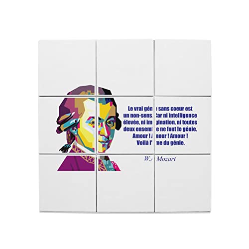 Carreaux Céramique Décoratif Mozart 60x60cm pour Inspirer la Créativité dans un Bureau