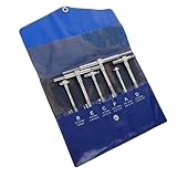 Holibanna 6pc Precision Telescopic Gauge Tools 5/16-6 Inch Stainless Steel T-Shaped Bore Gauge Industrial