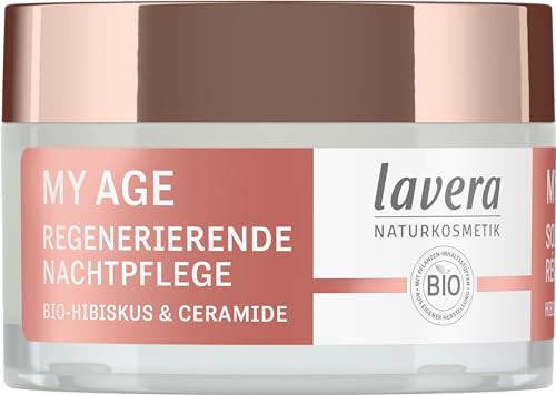 Crème de nuit anti-taches Lavera My Age pour retrouver une peau mature ferme et élastique