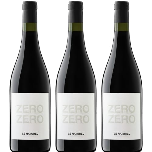 Vino Tinto sin Alcohol - ZERO ZERO Le Naturel - Pack 3 Botellas 75cl