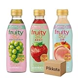 フルーティス 500ml 3種飲み比べセット (シャインマスカット・あまおう・白桃) 各1本 4倍希釈 りんご酢 Pikotta