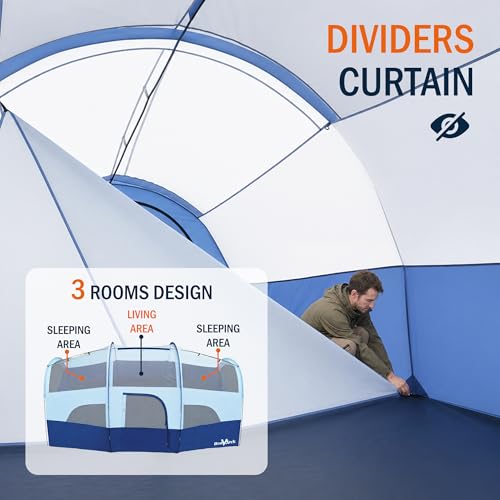 BravArrk 8 Person Waterproof Family Tent