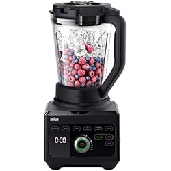 Batidora De Vaso Braun Braun Batidora PowerBlend JB 9040 de Válvula Triangular, 10 Ajustes de Velocidad Manual + Botón Pulse, Motor de 1600W, Vaso de 2L, Fácil de Limpiar, Negra