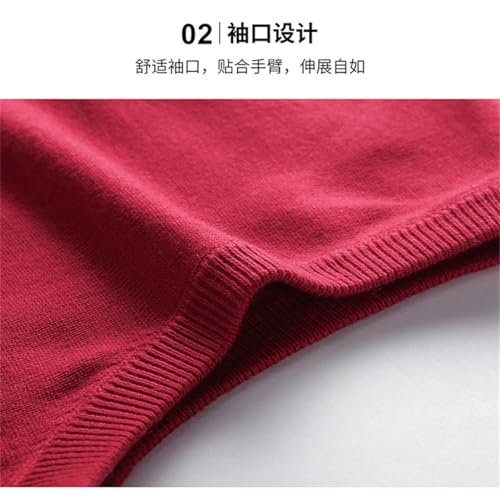 Dcvmvmn Men Wool Sweater Vest Autumn V-Neck Sweaters Waistcoat Sleeveless Knitted Vests3