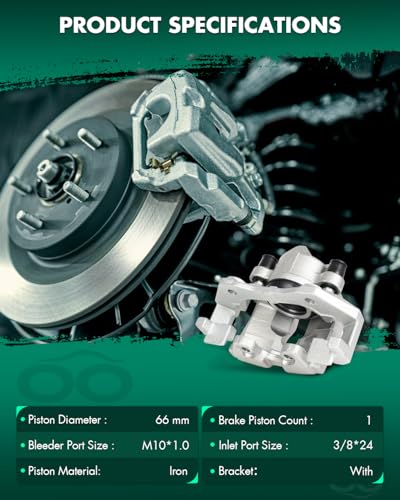 Image of SCITOO Front Brake Caliper With Bracket 19B3117, 19B3116 Compatible For Ford Escape 2005-2009, For Mazda Tribute 2005 2006 2008 2009, For Mercury Mariner 2007-2009