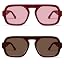 2 Pack-c15c17-burgundy/Light Red&burgundy/Brown