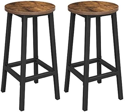 VASAGLE LBC32X — Tabourets Bois Rustique 65 cm