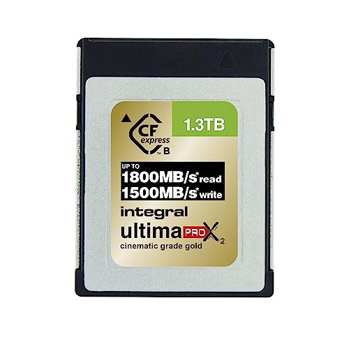 Ficha técnica Integral 1,3TB 1300GB Tarjeta de Memoria CFexpress Tipo B 2.0 12K y 8K Raw y 8K 120 diseñada para cámaras cinematográficas y DSLR avanzadas con Alta Velocidad de Escritura sostenida mín. 1500MB/s - Fernando Cortés
