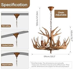 Antler chandeliers 6 light rustic antlers chandelier lighting deer antler chandelier small american country farmhouse antler chandeliers for dining room foyer porch 6 lights 9 antlers  urban country home decor