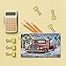 RLDOBOFE Red Christmas Truck Coin Purse Small Cash Coin Purse Pouch Mini Canvas Change Purse with Zipper Cute Coin Pouch Fashion Coin Wallet Slim Cash Change Wallet for Cards Keys Lipsticks