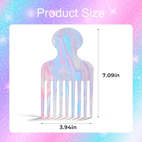 Peine para cabello rizado con diseño antiestático miniatura 2