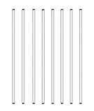 WZRAXJ Glass Stirring Rod Glass Stir Stick 12' Length Glass Stir Rod with Both Ends Round 8pcs/pk