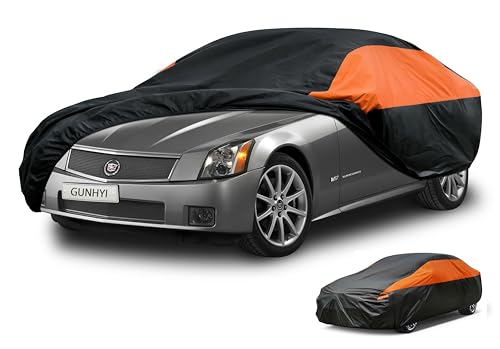 Image of GUNHYI Cadillac Car Cover Custom Fit Cadillac XLR Waterproof All Weather for Automobiles, Lightweight Full Exterior Cover Outdoor Sun UV Rain Dust Snow Wind Protection.