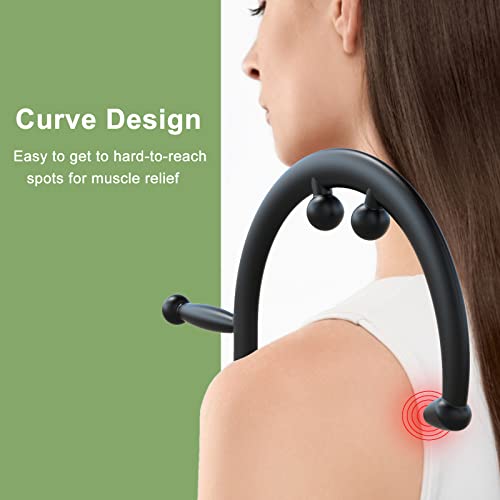Bvn Trigger Point Massager For Neck Back Detachable Manual Shoulder Massager For Pain Relief Deep Tissue, Pressure Point Massage Tool, Muscle Hook, Muscle Knot Remover, Massage Cane, Self Massager #TOP4