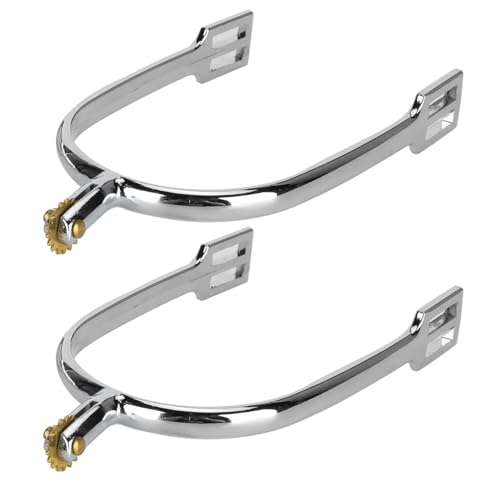KIMISS Espuelas Inglesas Otros Suministros para Caballos Espuelas para Caballos Aleación de Zinc Estilo Inglés Accesorio para Montar a Caballo con Espuelas Giratorias de Cobre Rowel para