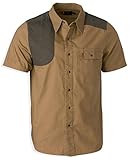 Browning Austin Shooting Taupe/Loden Short Sleeve Shirt, Large