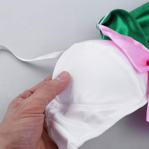 ACSUSS Women's Sexy Schoolgirl Lingerie Sets Anime Sailor Cosplay Costume Outfits Green Medium - Thumbnail 7
