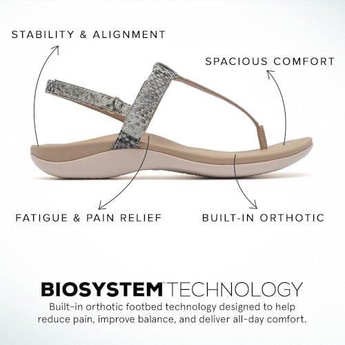 ABEO Oasis T-Strap Sandals For Women | Arch Support Sandals | Built-In Orthotic Insole | Plantar Fasciitis Pain Relief3
