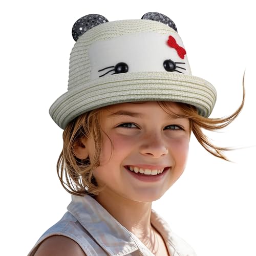 Image of VRITRAZ Baby Boy's and Girl's Kids Children Cute Printed Cartoon Gift Summer Fancy Dress Straw Fasion Hat Cap 1