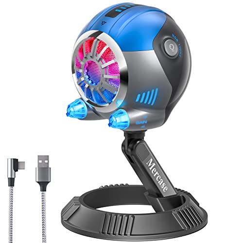 USB Gaming RGB Microphone for Computer, PS4, PS5 and Mac, Tap-to-Mute Sensor, Cardioid Polar Pattern, Great for Gaming, Streaming, Podcasts, Twitch, YouTube, Discord