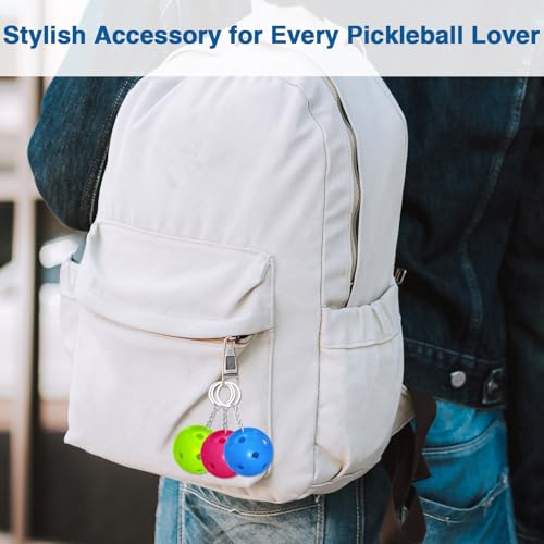 Porte-clés Pickleball lot de 24 pour accessoires de sac de sport - 5