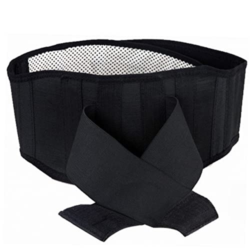 Gatuida Tourmaline Self Heating Lumbar Support Brace for Adjustable Waist Belt with Breathable Mesh S Black Therapy Support for Women and Men