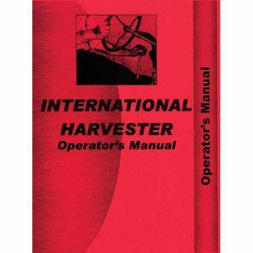 Generic Replacement Parts For Auto Moto Truck Tractor OEM For Operator's Manual fits International B B Index-GT988-27022, Black
