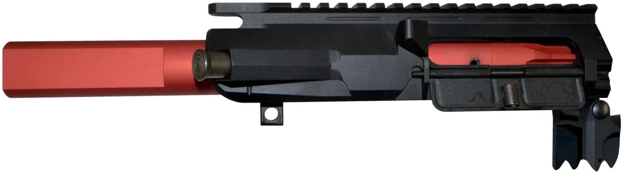 Action Rod with One-Piece Aluminum Construction and Steel Contact Design and Locking Mechanism for Standard Smithing and Assembly (Red)