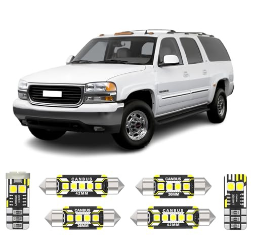 Kit 20 luces LED interiores para GMC Yukon Chevy Tahoe 6000K miniatura 1