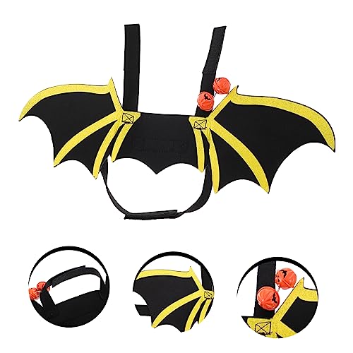 Amosfun Roupas Para Cães Fantasias De Halloween De Bruxa Roupas Para Cachorros De Morcego Cosplay Pa