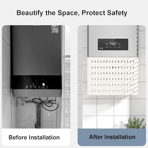 Couvercle de protection tuyau chauffe-eau et panneau perforé acier - 4
