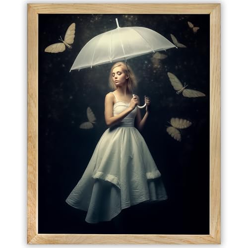 Mother of Moths - 11x14 Framed Print - Contemporary Artistic