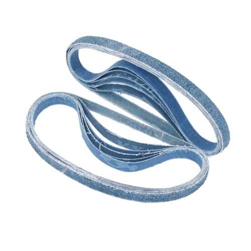 13mm X 457mm Sanding Belts, 4 Each of 40/60/80/120 Grits, Blue Belt Sander Tool for Woodworking Metal Polishing - Image 3