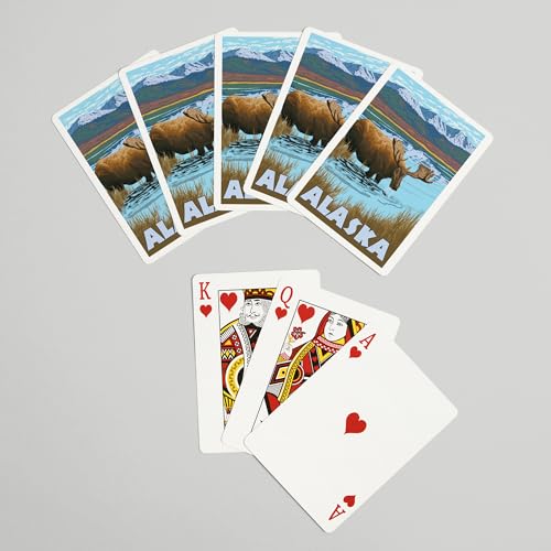 Lantern Press Alaska Moose, 52 Cartas de Póker para Adultos miniatura 7