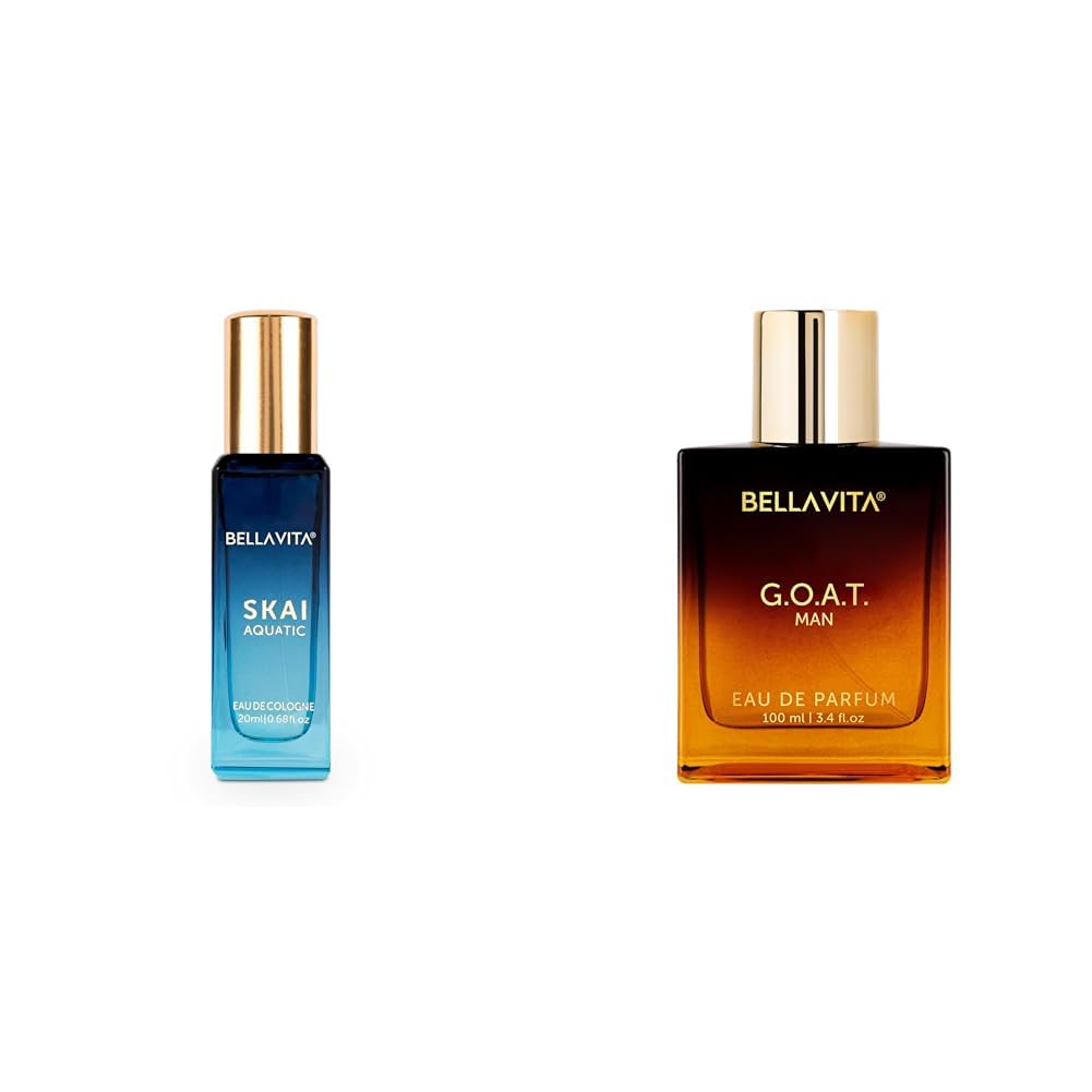 Bella Vita Luxury Skai Aquatic Unisex Eau De Cologne G.O.A.T Man Liquid Eau De Parfum With Bergamot Patchouli & Vetiverpremium Long Lasting Spicy & Woody Fragrance For Men 100 Ml, 20 Ml,Assorted-image-23